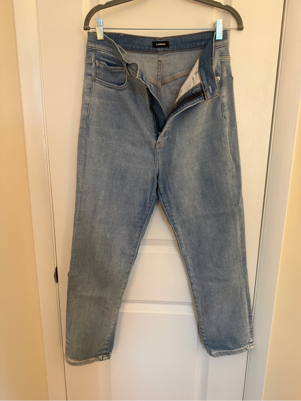 Express Women’s Slim High Rise Light Blue Jeans